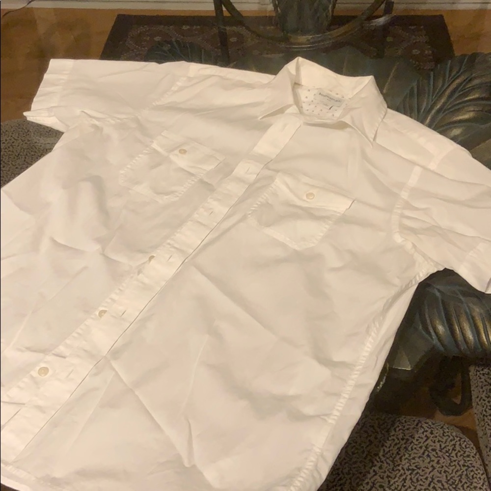 Banana republic white button up
